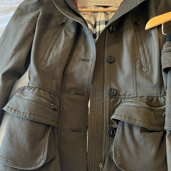 Burberry Brit khaki green jacket and skirt sold as set. - Picture 6 of 8